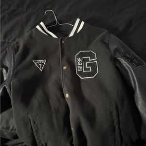 Guess Black Varsity Jacket